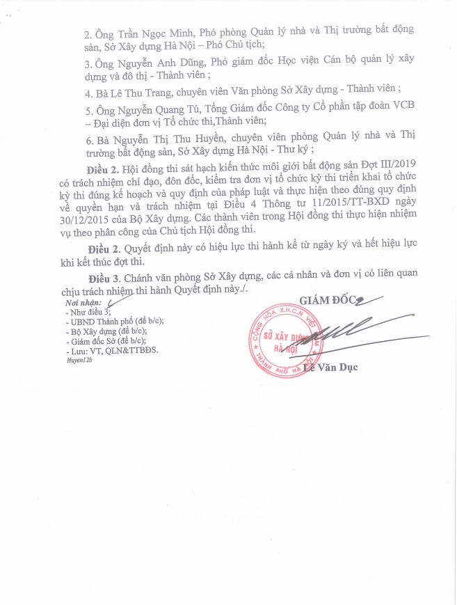 QUYẾT ĐỊNH ỦY QUYỀN THI SÁT HẠCH MÔI GIỚI BĐS – SỞ XÂY DỰNG HÀ NỘI NĂM 2020 2 QD uy quyen cua So XD Ha Noi nam 2019 0912167788...