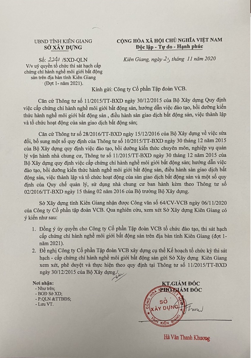 QD uy quyen cua So XD tinh Kien Giang 0912167788 0928070888