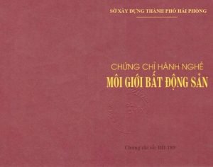 ĐÀO TẠO CHỨNG CHỈ HÀNH NGHỀ BẤT ĐỘNG SẢN NĂM 2021 13 Chung chi Moi gioi BDS TP Hai Phong 0912167788