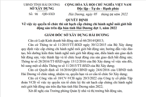 QUYẾT ĐỊNH ỦY QUYỀN THI SÁT HẠCH MÔI GIỚI
