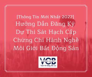 Đăng ký dự thi cấp chứng chỉ bất động sản